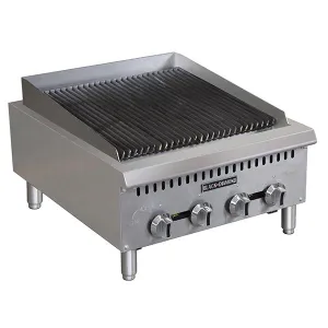 Black Diamond - BDCTC-24. Heavy Duty Gas Charbroiler. 4 Burner. 80K Ng