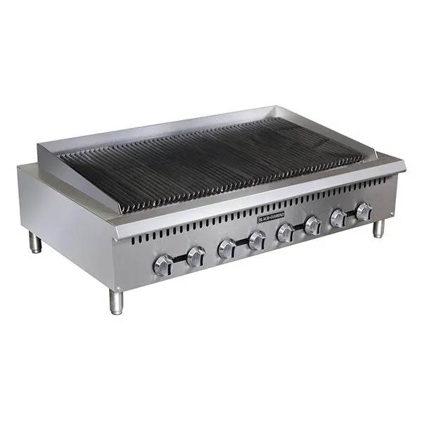 Black Diamond - BDCTC-48. Heavy Duty Gas Charbroiler. 8 Burner. 160K Ng