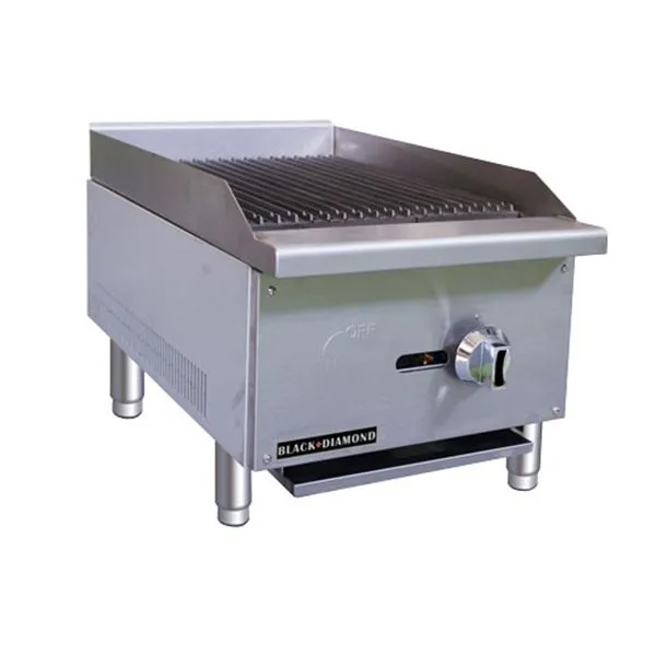 Black Diamond - ECTC-16/NG. Standard Gas Charbroiler. 1 Burner. 30K