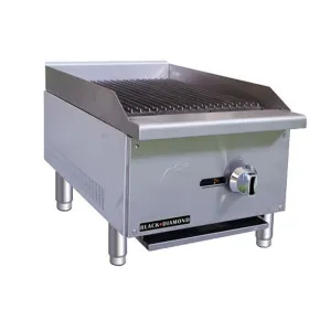 Black Diamond - ECTC-16/NG. Standard Gas Charbroiler. 1 Burner. 30K