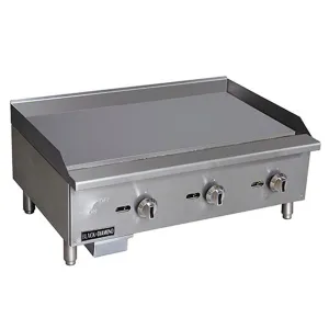 Black Diamond - ECTG-36/NG. Standard  Gas Griddle. 3 Burner. 90K