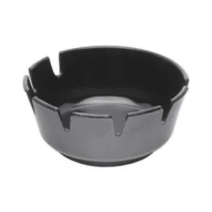 Black Melamine Ashtray (4 Inch Diameter)