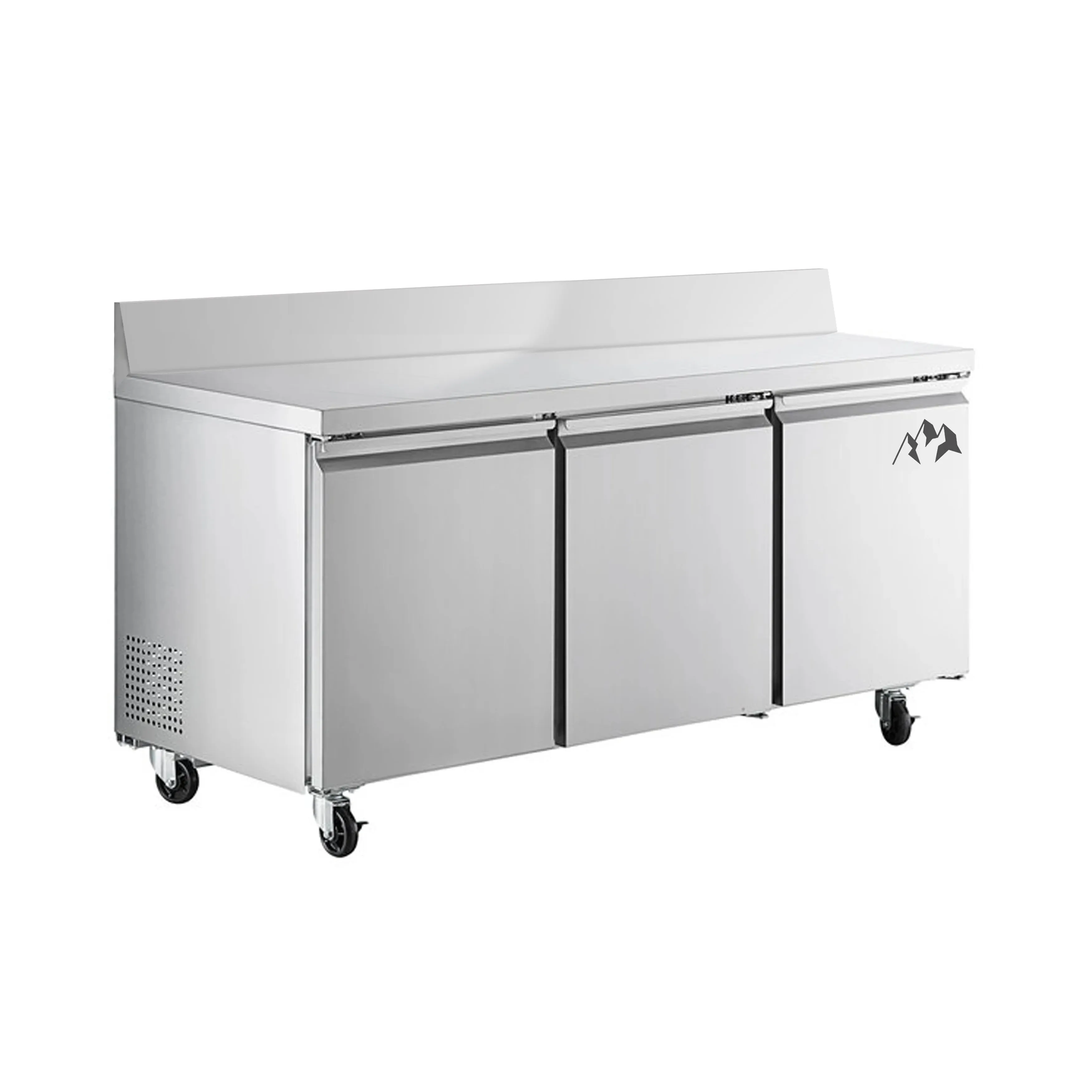 Chef AAA - SS-UCSG-72R-HC. Commercial 72 Undercounter Refrigerator with Splash Guard 15.5 cu.ft.