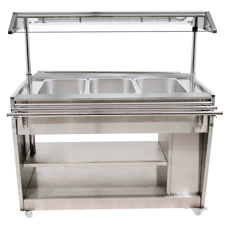 Chef AAA - Stainless Steel Steam Table with 1210 Liters GN Pan Capacity DW-CN-1210