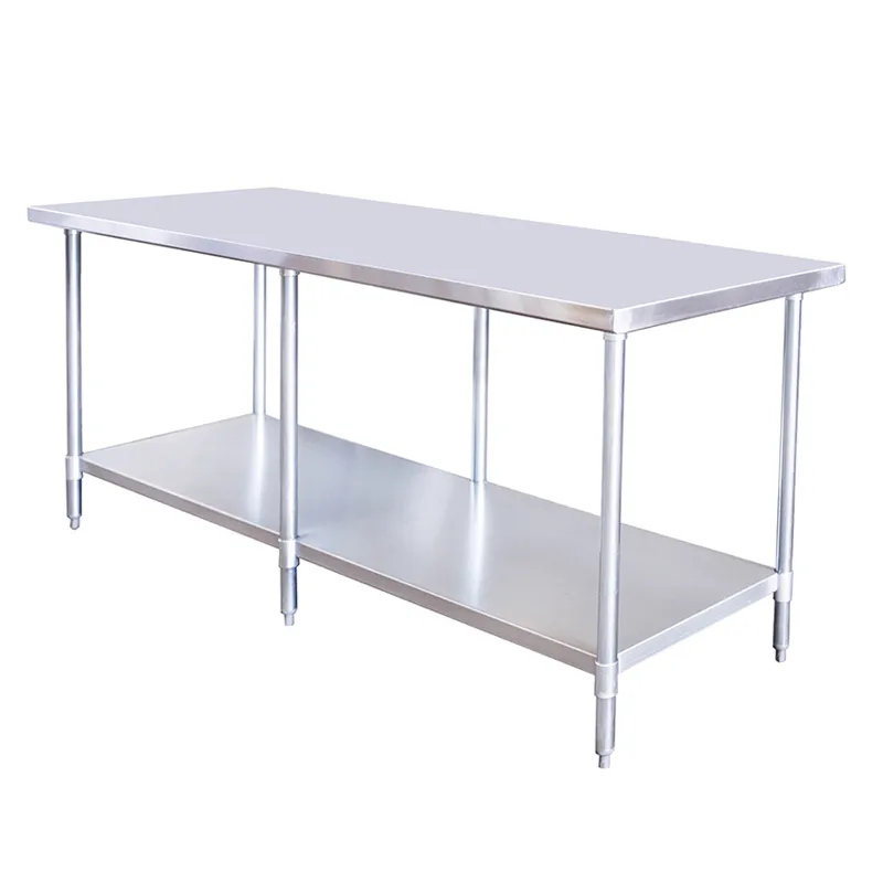 Chef AAA - TL3843. Commercial 84 Stainless Steel Work Table 84 x 30 x 34