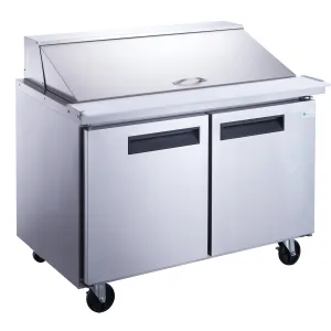 Chef AAA - TSP48M Commercial  48 18 Pan Salad Sandwich Food Prep Table Refrigerator Mega Top