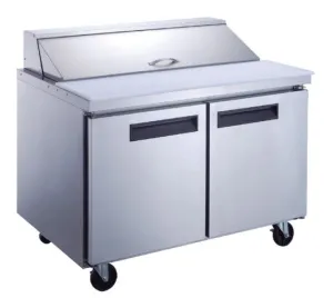 Chef AAA - TSP60 Commercial 60 16 Pan Salad Sandwich Food Prep Table Refrigerator