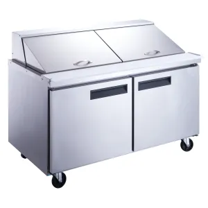 Chef AAA - TSP60M Commercial 60 24 Pan Salad Sandwich Food Prep Table Refrigerator Mega Top