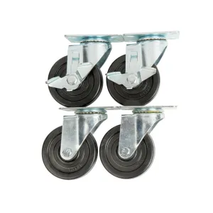 Chef AAA - UC-4CSTRW. Undercounter Casters Wheels. Locks and Hardware Set