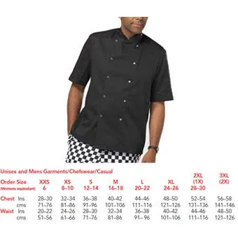 Denny Le Chef Black Short Sleeve Jacket DD08Cs