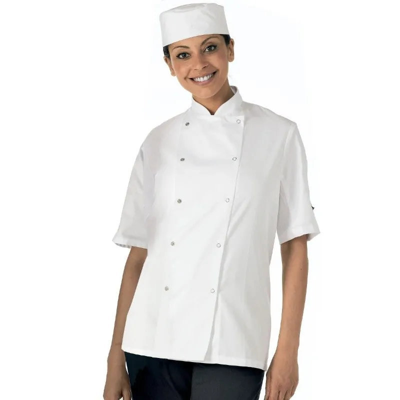 Denny Le Chef White Short Sleeve Jacket DD08S