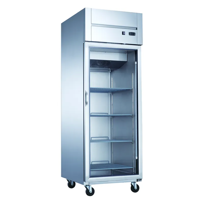 Dukers - D28AR-GS1. 27 Single Glass Door Reach-In Refrigerator 17.7 cu.ft.