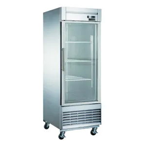 Dukers - D28R-GS1. 27 1 Glass Door Commercial Reach-In Refrigerator 17.7cu.ft NSF