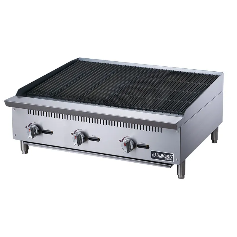 Dukers - DCCB36. Commercial 36 Countertop Charbroiler