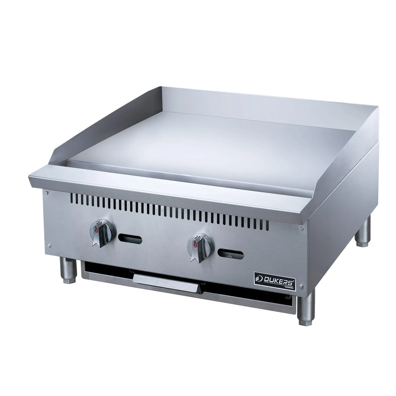 Dukers - DCGM24. Commercial 24 Griddle with 2 Burners