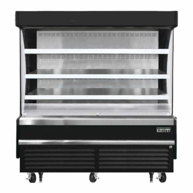 Everest - EOMV-72-B-28-S. Commercial 73 Open Air Display Merchandiser Vertical Refrigerator