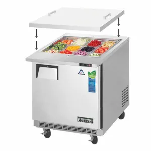 Everest - EOTP1. Commercial 27 12 Pan Salad Sandwich Food Prep Table Refrigerator