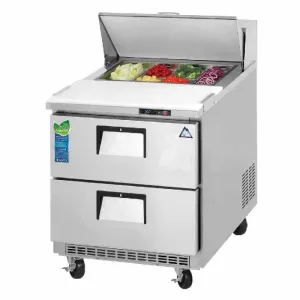 Everest - EPBNR1-D2. Commercial 27 4 Pan Salad Sandwich Food Prep Table Refrigerator
