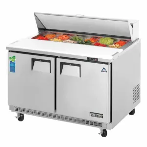 Everest - EPBNR2. Commercial 47 12 Pan Salad Sandwich Food Prep Table Refrigerator