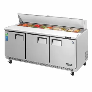 Everest - EPBNR3. Commercial 71 18 Pan Salad Sandwich Food Prep Table Refrigerator