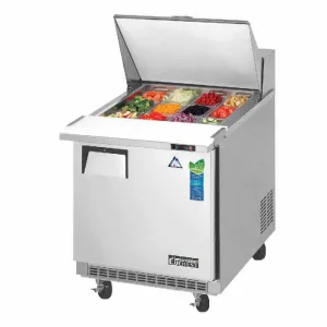 Everest - EPBR1. Commercial 27 12 Pan Salad Sandwich Food Prep Table Refrigerator One Section Mega Top