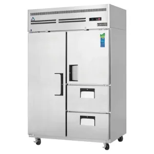 Everest - ESR2D2. Commercial 49 Two Solid Door Reach-In Refrigerator 48 cu.ft.