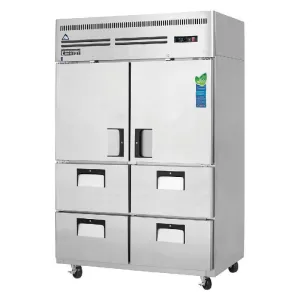 Everest - ESR2D4. Commercial 49 Two Solid Door Reach-In Refrigerator 48 cu.ft