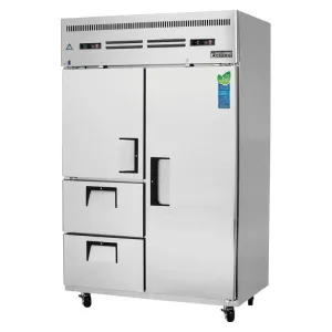 Everest - ESRF2D2. Commercial 49 Two Solid Door Reach-In Refrigerator F 22 cu.ft. / R 22 cu.ft.