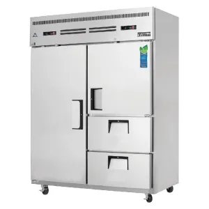 Everest - ESWQ2D2. Commercial 59 Two Solid Door Reach-In Refrigerator F 13 cu.ft. / R 39 cu.ft.