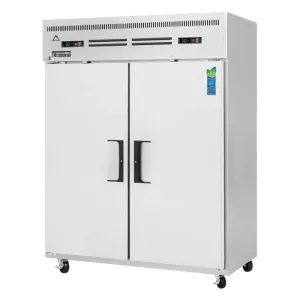 Everest - ESWRF2. Commercial 59 Two Solid Door Reach-In Refrigerator Freezer