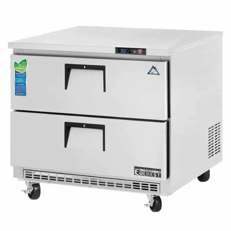 Everest - ETBSR2-D2. Commercial 35 Undercounter Refrigerator Two Drawer