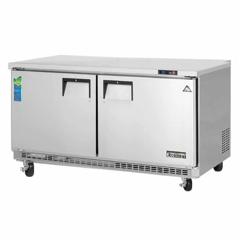 Everest - ETBWR2. Commercial 59 Undercounter Worktop Refrigerator