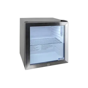 Excellence Industries - EMM-2HC. 17 Commercial 1 Swing Glass Door Countertop Refrigerated Merchandiser 1.6 cu.ft.