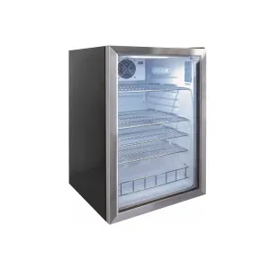 Excellence Industries - EMM-4HC. 19 Commercial 1 Swing Glass Door Countertop Refrigerated Merchandiser 3.7 cu.ft.