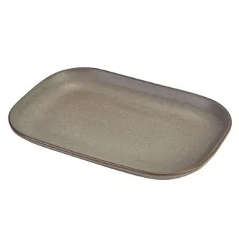 Genware Antigo Rectangular Plate - Set of 6