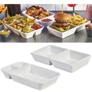 Genware Fast Food Dish - Set of 4