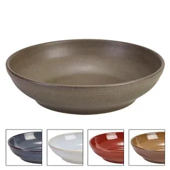 Genware Stoneware Coupe Bowls - 23cm - Set of 6