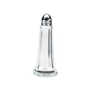 Glass Lighthouse Salt Shaker Chrome Top