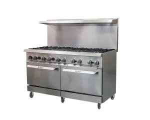 IKON - IR-10-60. 60 Gas Range With 10 Burners 366.000 BTU