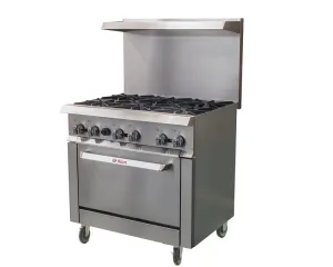 IKON - IR-6-36. 36 Gas Range With 6 Burners 213.000 BTU