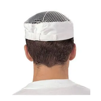 Le Chef White Adjustable Skull Cap DF15