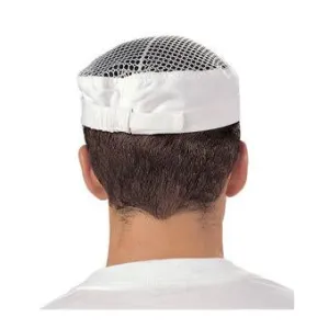 Le Chef White Adjustable Skull Cap DF15