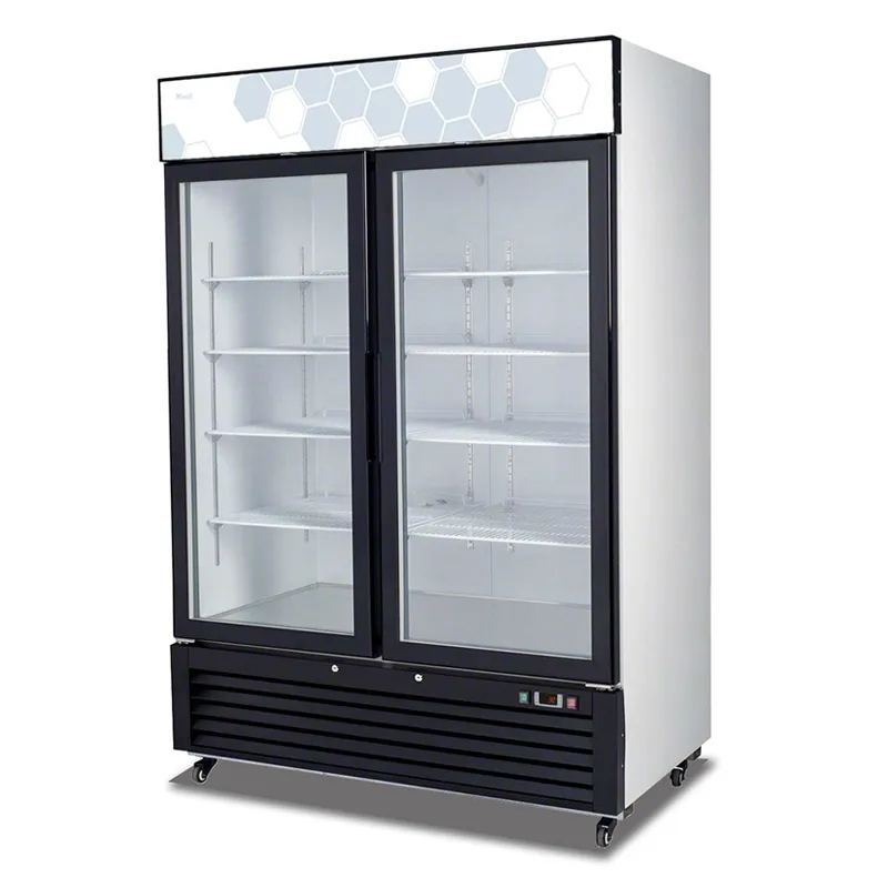 Migali - C-49RM-HC. Commercial 54 2 Glass Door Merchandiser Refrigerator 49 cu. ft.