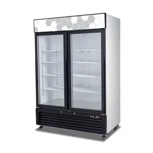 Migali - C-49RS-HC. Commercial 54 2 Glass Door Merchandiser Refrigerator 49 cu. ft.