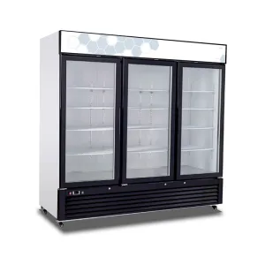 Migali - C-72RM-HC. Commercial 83 3 Glass Door Merchandiser Refrigerator 72 cu. ft.