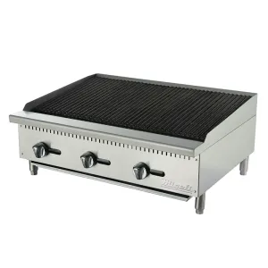 Migali - C-CR36. Commercial 36 Wide Char-Rock Broiler BTU105000