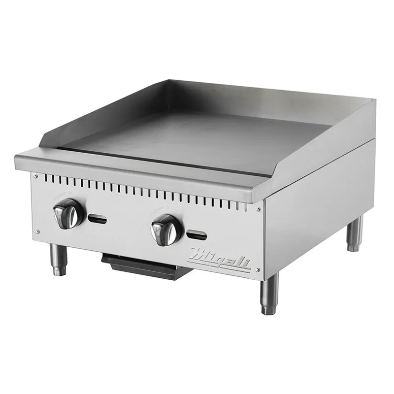 Migali - C-G24. 24 Wide Manual Griddle BTU60.000 Natural Gas / Liquid Propane kit