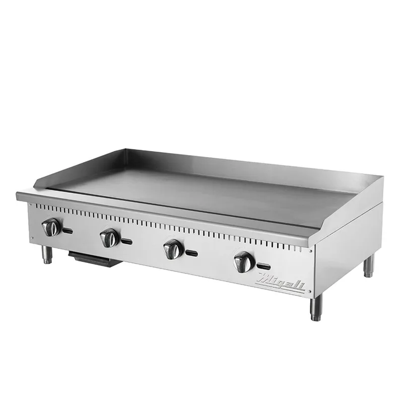 Migali - C-G48. 48 Wide Manual Griddle BTU120.000 Natural Gas / Liquid Propane kit