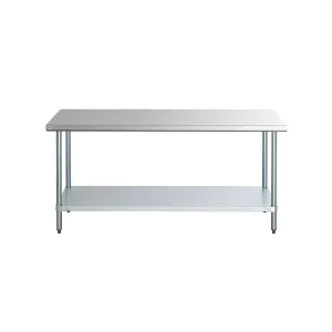 Omcan - 19136. Commercial 24 x 30 Stainless Steel Kitchen Work Table 800lbs Heavy Duty
