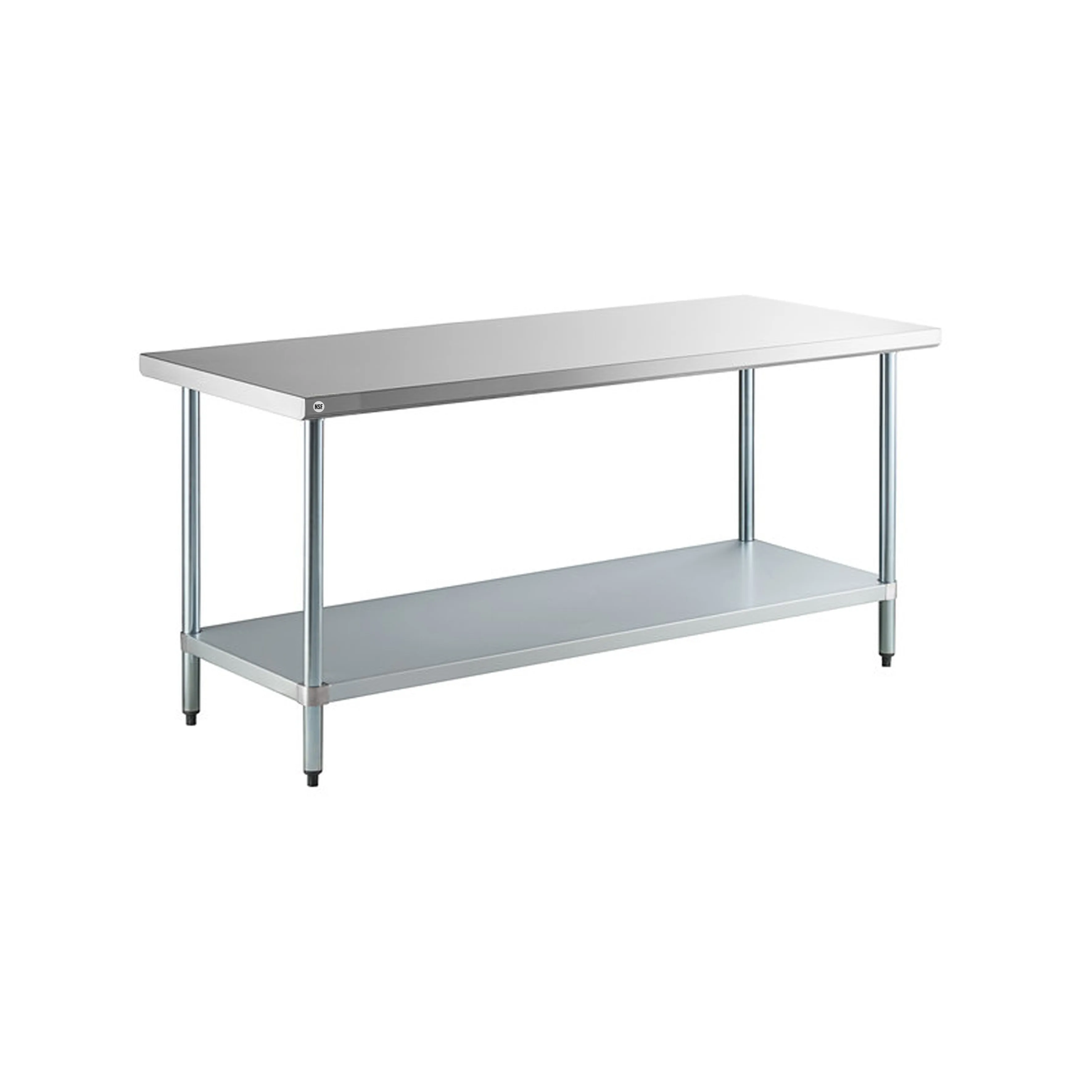 Omcan - 19140. Commercial 24 x 72 Stainless Steel Kitchen Work Table 1200lbs Heavy Duty